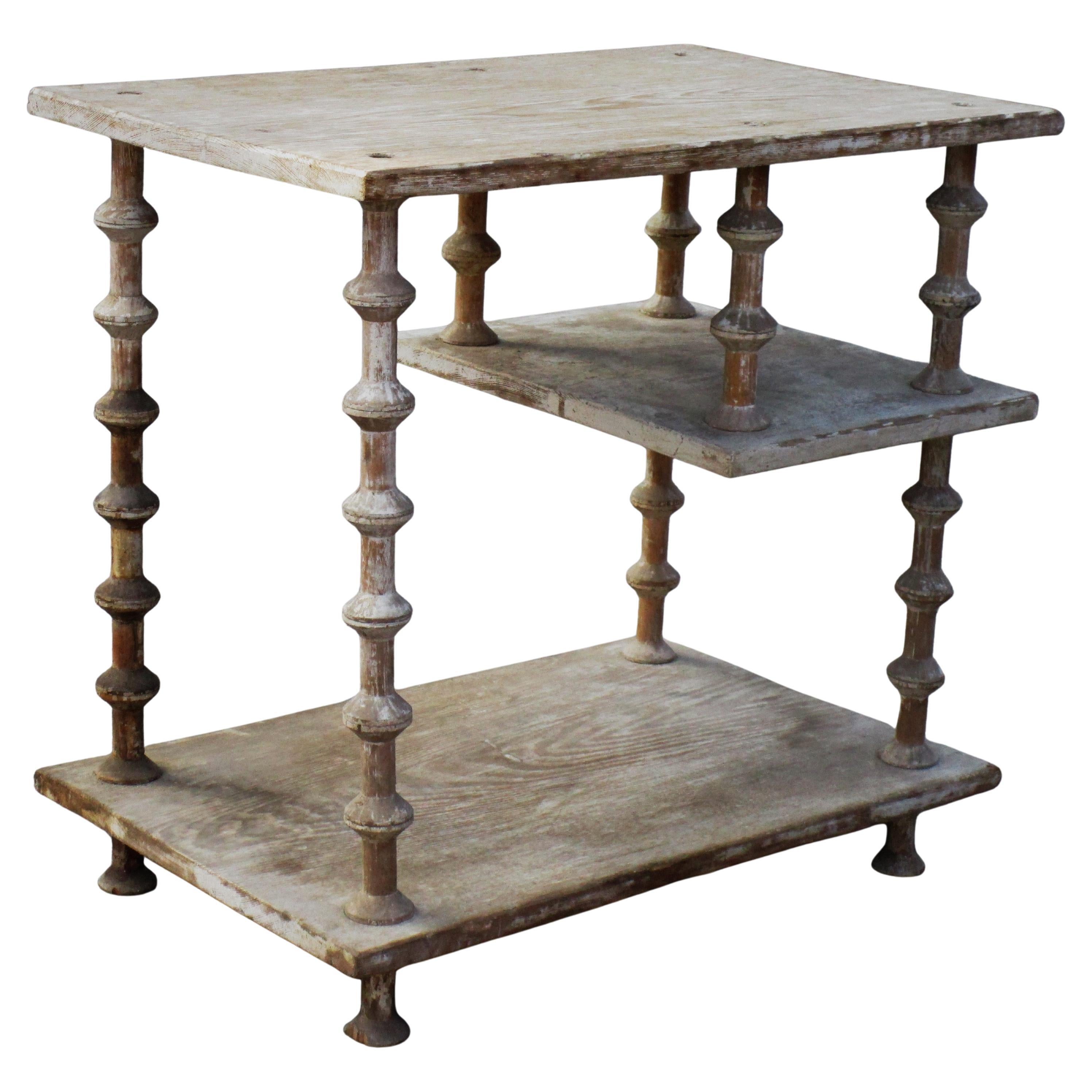 Fait main Ancienne table à bobines d'art populaire américain, CIRCA 1900 en vente