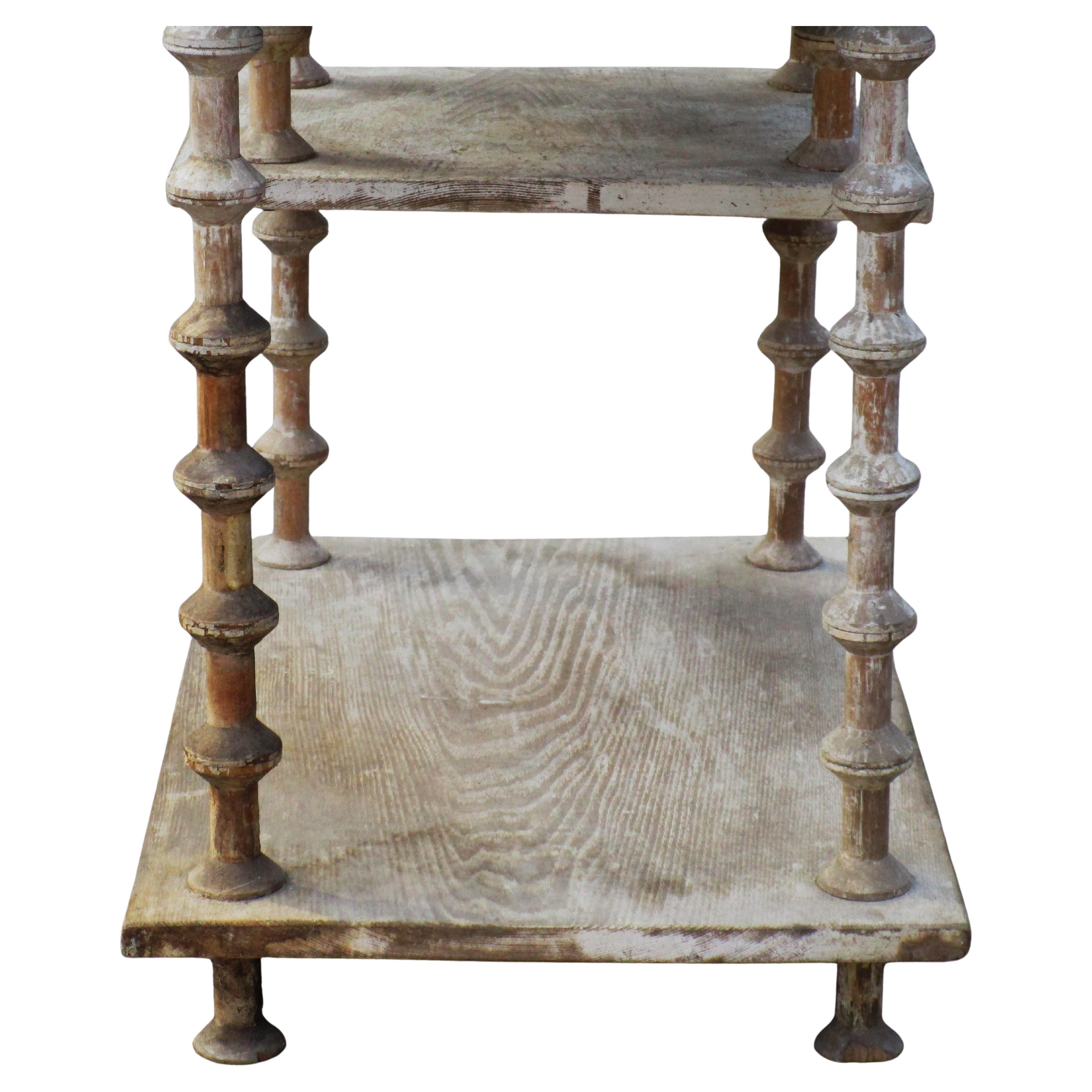 20ième siècle Ancienne table à bobines d'art populaire américain, CIRCA 1900 en vente