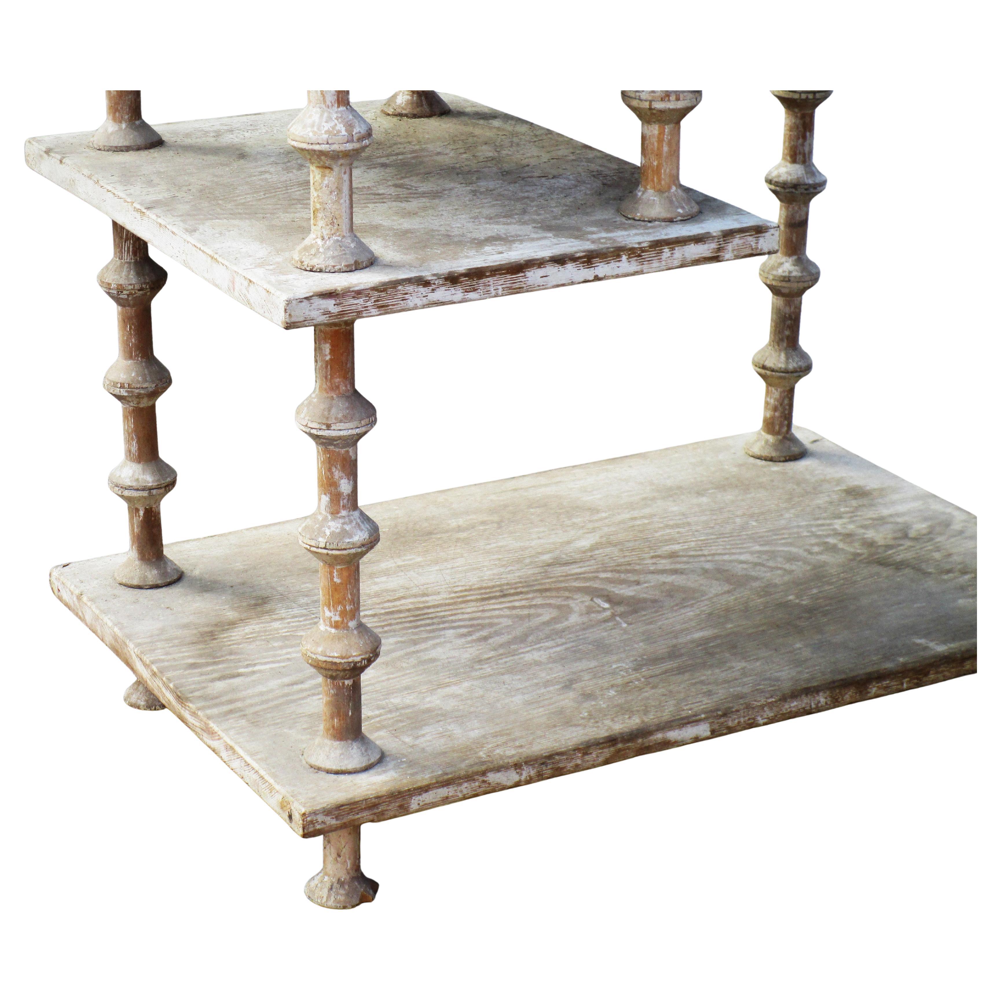 Bois Ancienne table à bobines d'art populaire américain, CIRCA 1900 en vente