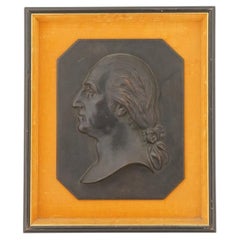 Antique American George George Washington Metal Plaque
