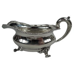 Antique American Georgian Sterling Silver Sauceboat