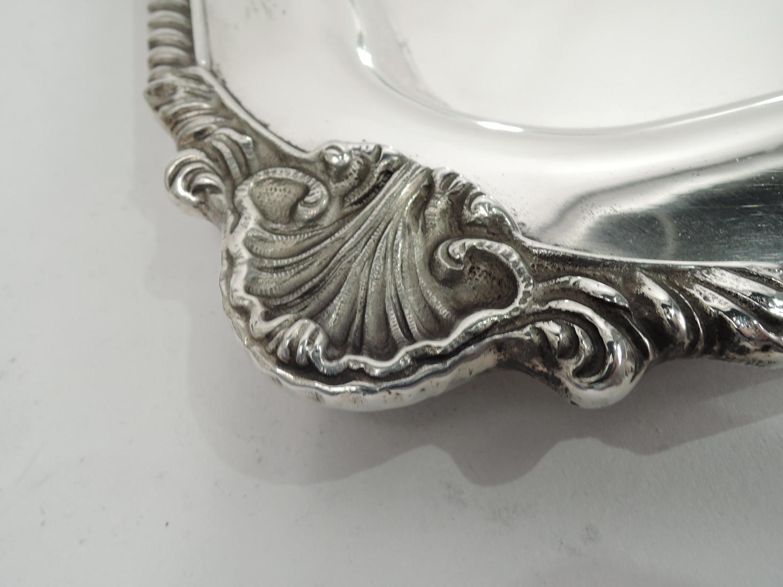 20th Century Antique American Georgian-Style Sterling Silver Tea Tray