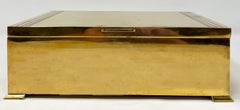 Antique American Gold Bronze Humidor, Circa 1930s