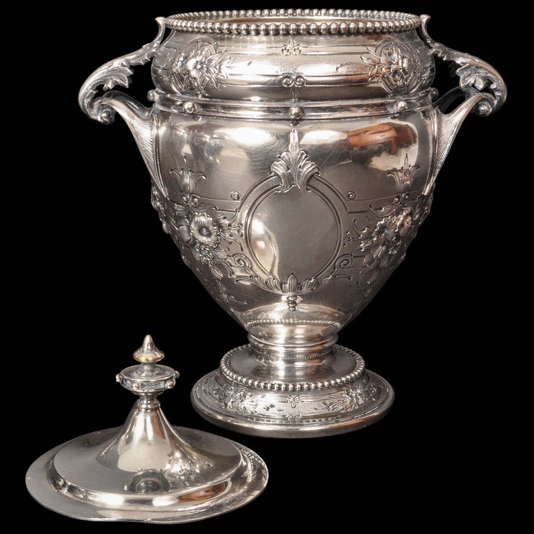 Antique American Gorham Coin Silver Mary Todd Lincoln Tea & Coffee Service, 1861 For Sale 6