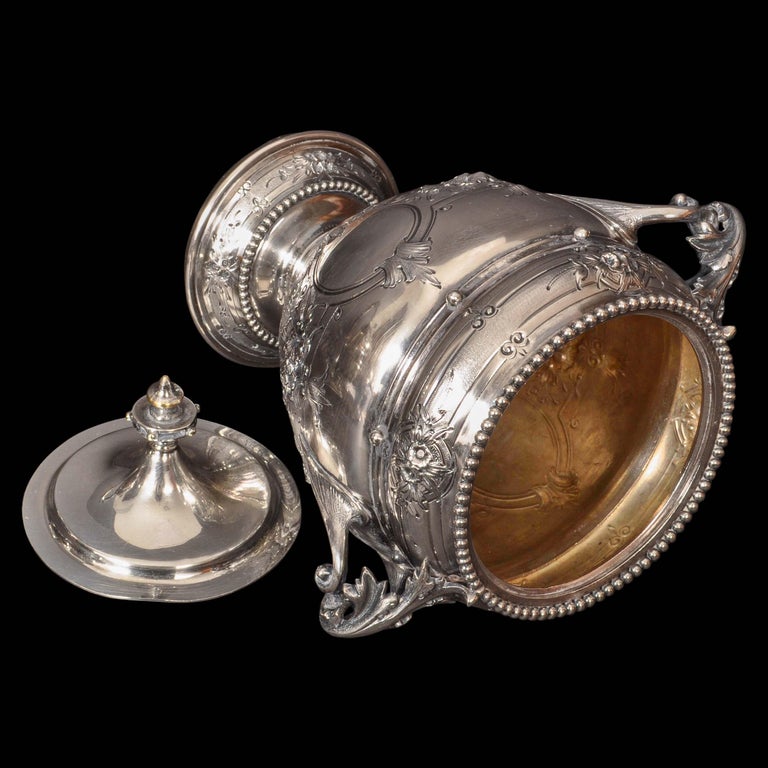 Antique American Gorham Coin Silver Mary Todd Lincoln Tea & Coffee Service, 1861 For Sale 7