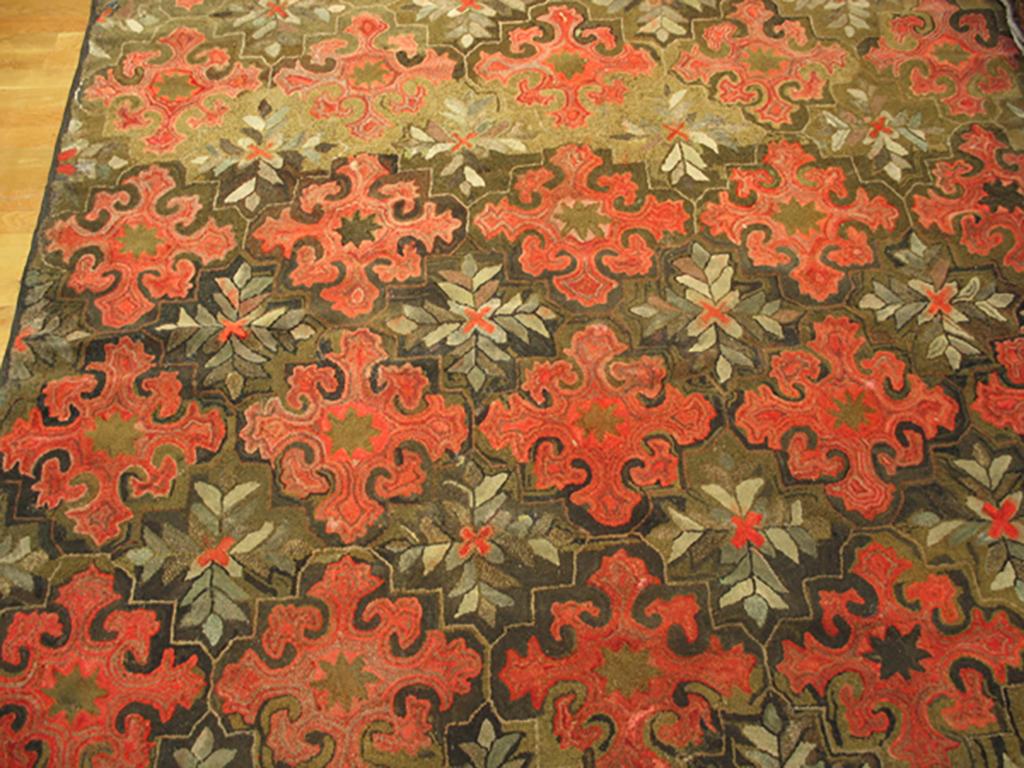 Amerikanischer Kapuzenteppich des späten 19. Jahrhunderts ( 1,82 m x 1,82 m – 218 x 266 cm) (amerikanisch) im Angebot