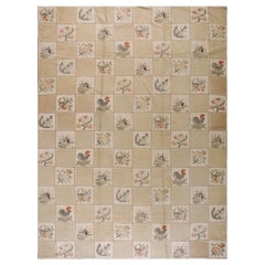 Ancien tapis américain à capuche 10'0""" x 13'9"