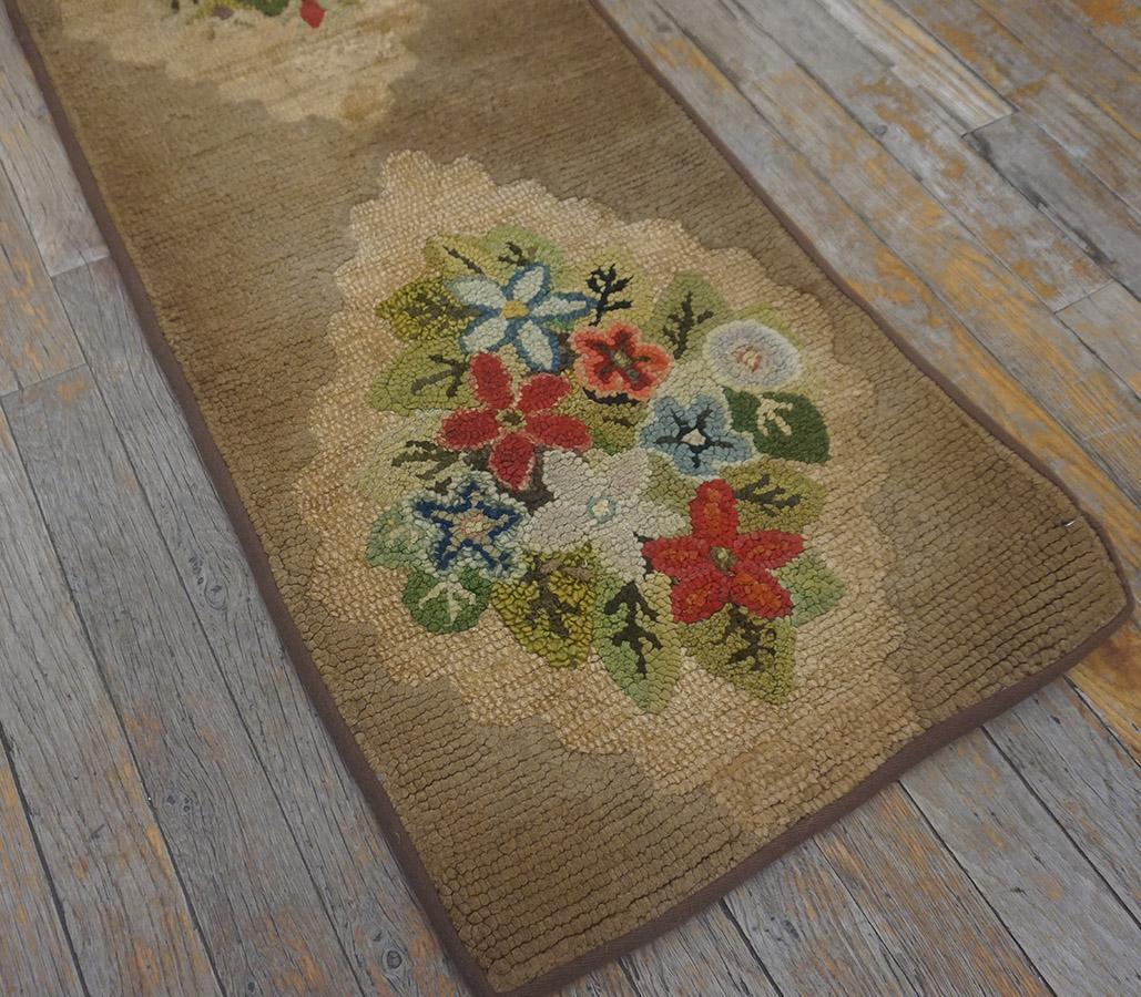 1930s American Hooked Rug ( 1'6