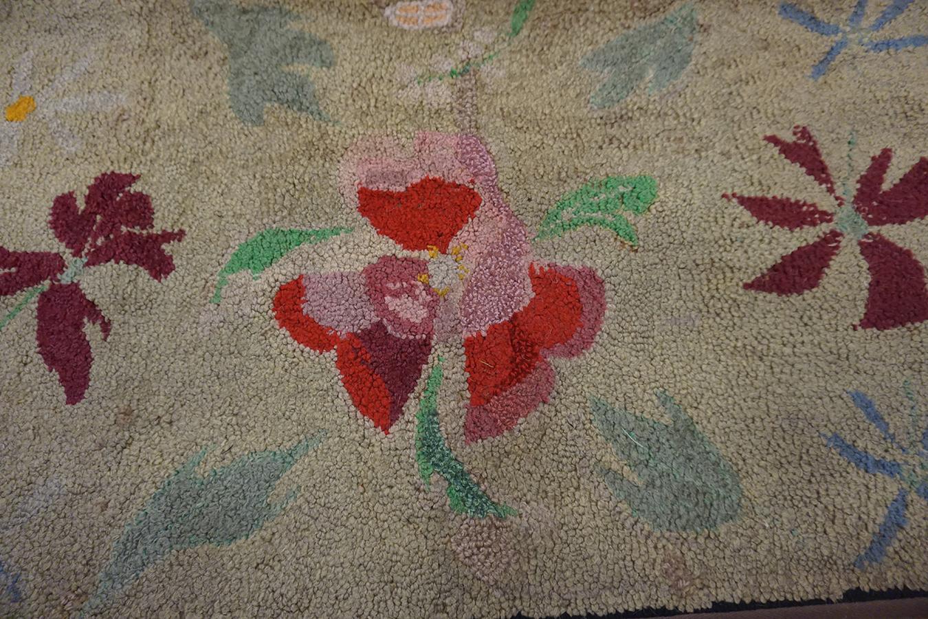 Tapis crocheté américain des années 1930 ( 1'8