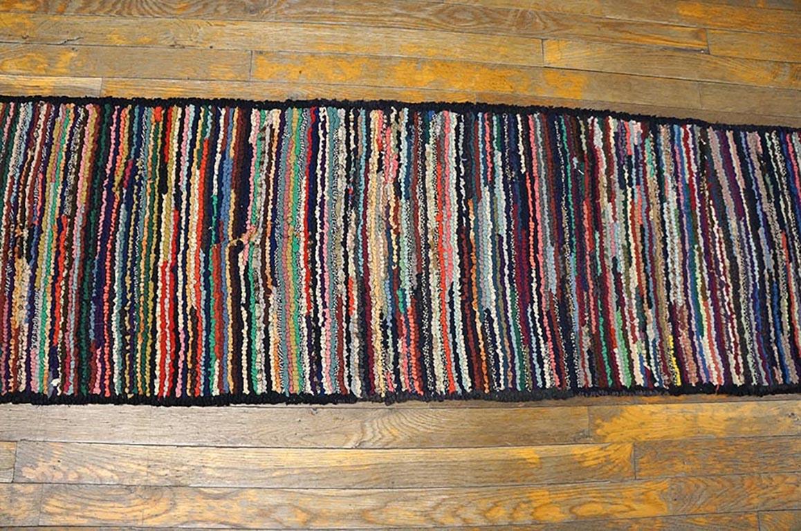 Antique American Hooked Rug 1' 8