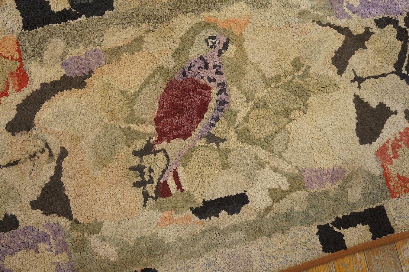 Early 20th Century American Hooked Rug ( 2' x 3'4'' - 61 x 101 ) For Sale 5