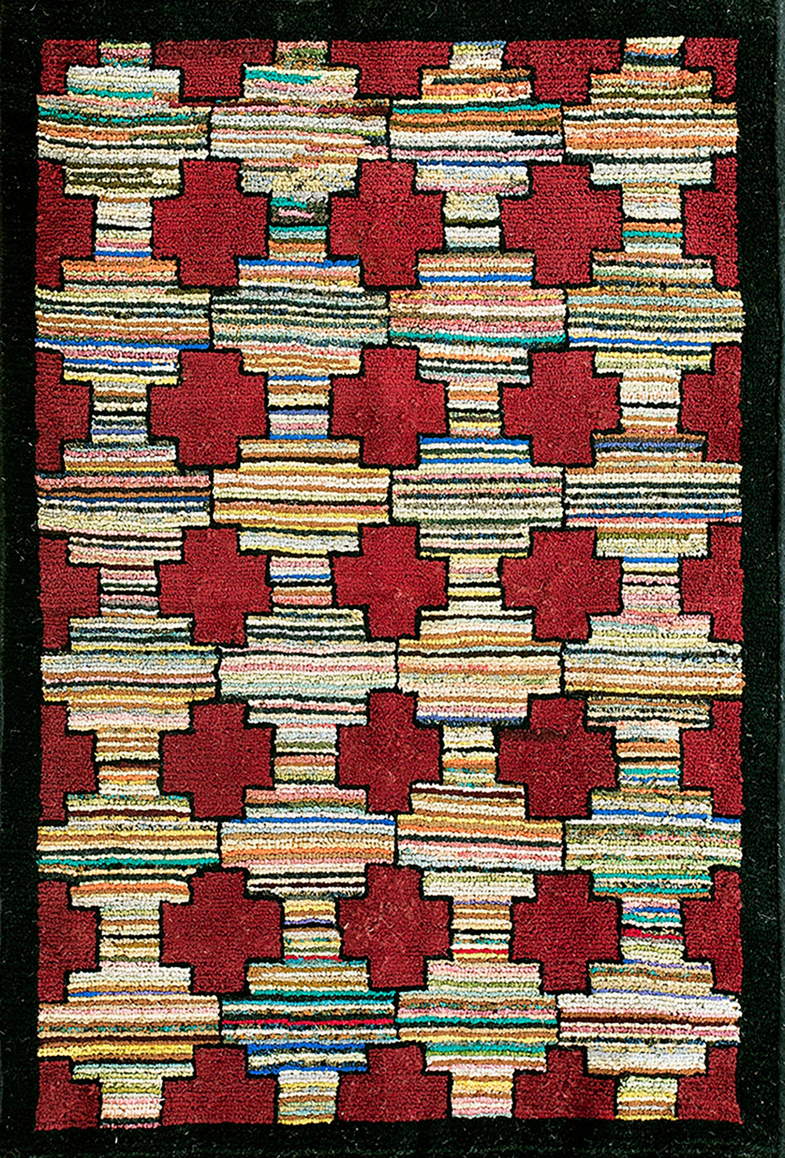 Tapis à capuche américain ancien de 2' 2""" x 3' 2""