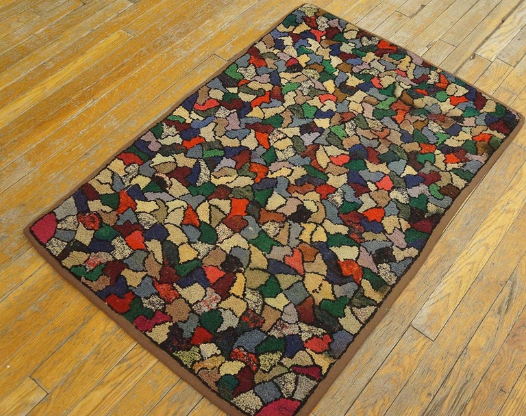 1930s American Hooked Rug ( 2'6