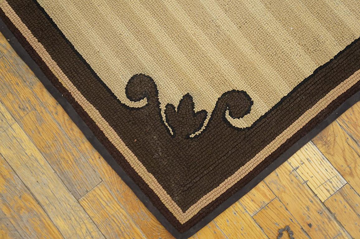 Antique American hooked rug, measures: 2'10