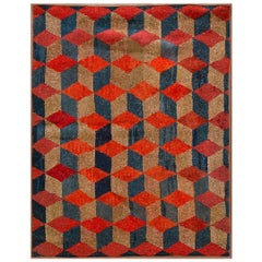 Early 20th Century American Hooked Rug ( 2'10" x 3'9" - 86 x 115 )