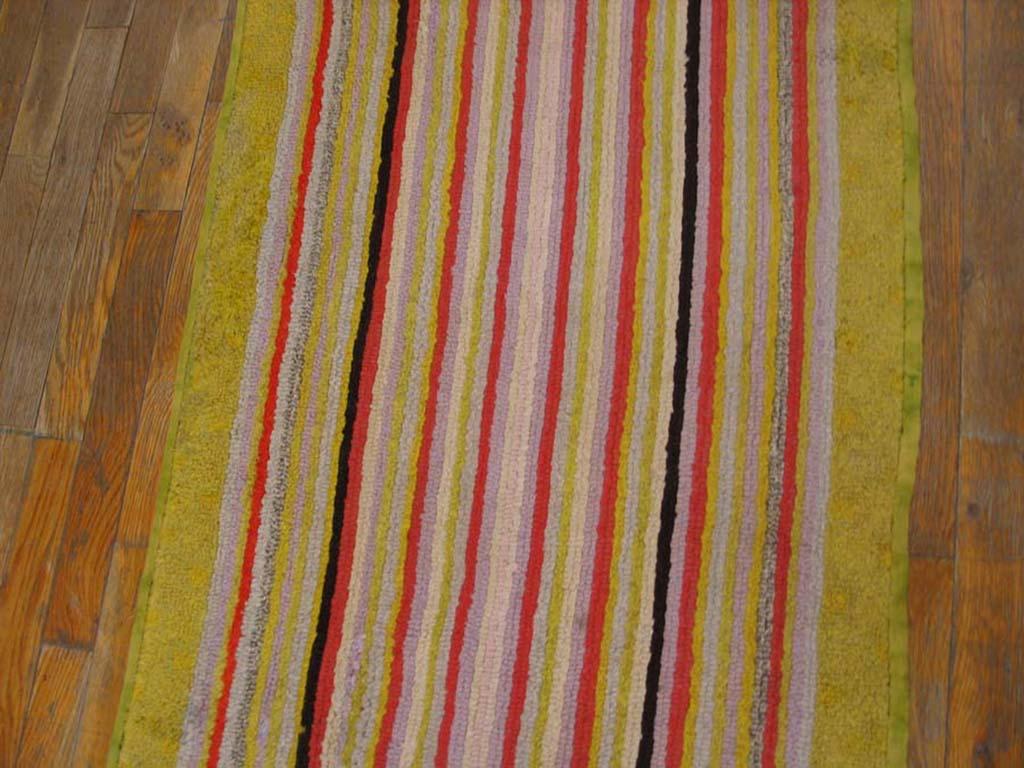 Early 20th Century American Hooked Rug ( 2'3