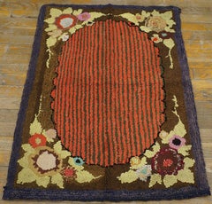 Early 20th Century American Hooked Rug ( 2'3" x 3' - 68 x 92 )