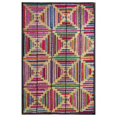 Tapis américain ancien à capuche 2'3" x3'5"