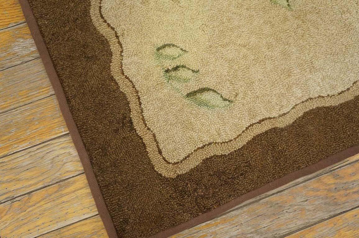 Antique American Hooked Rug For Sale 6