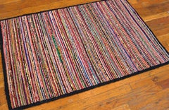 Alfombra antigua de gancho americano 2' 4" x 3' 7