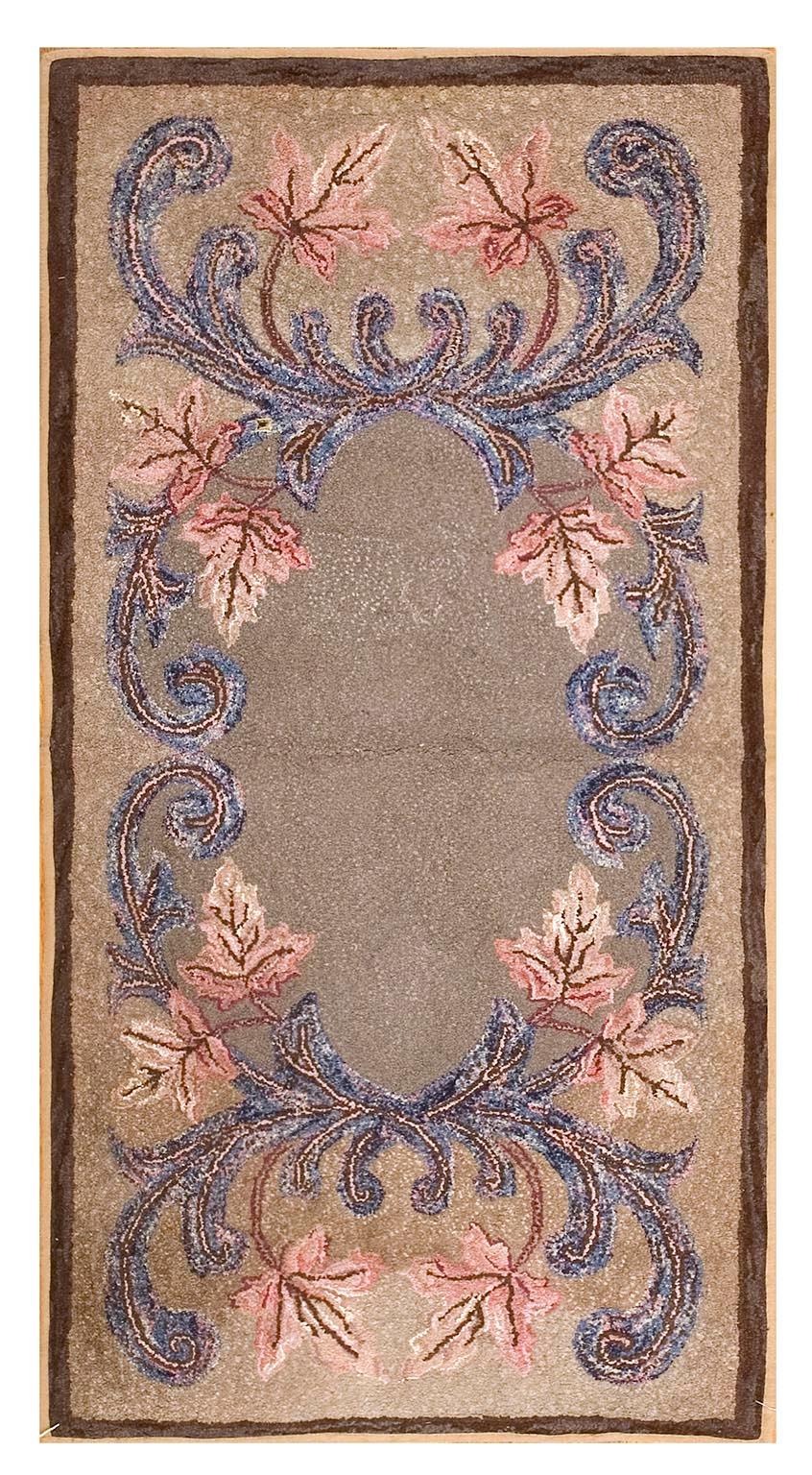 Antique American Hooked Rug 2' 6