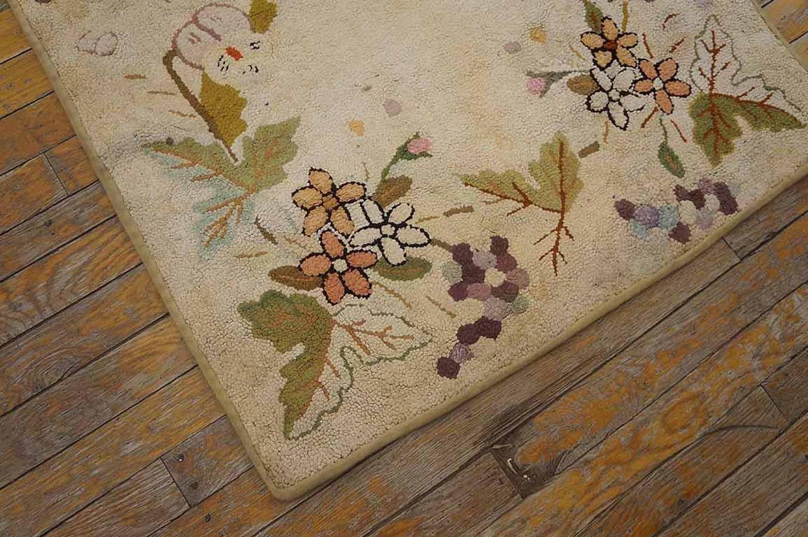 Antique American Hooked Rug For Sale 5
