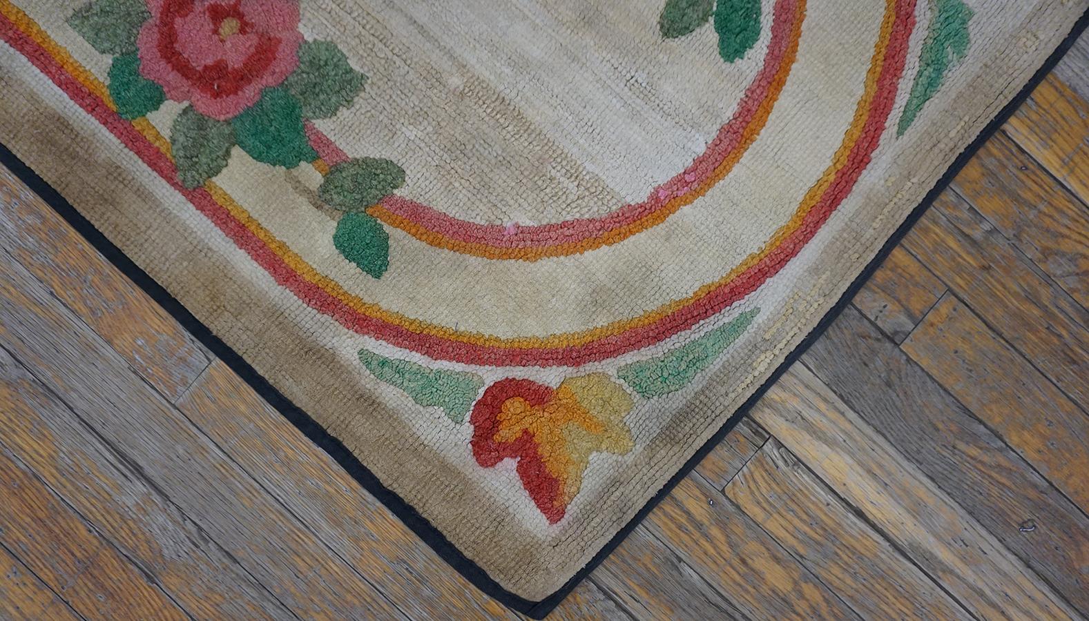 Early 20th Century American Hooked Rug ( 2'6