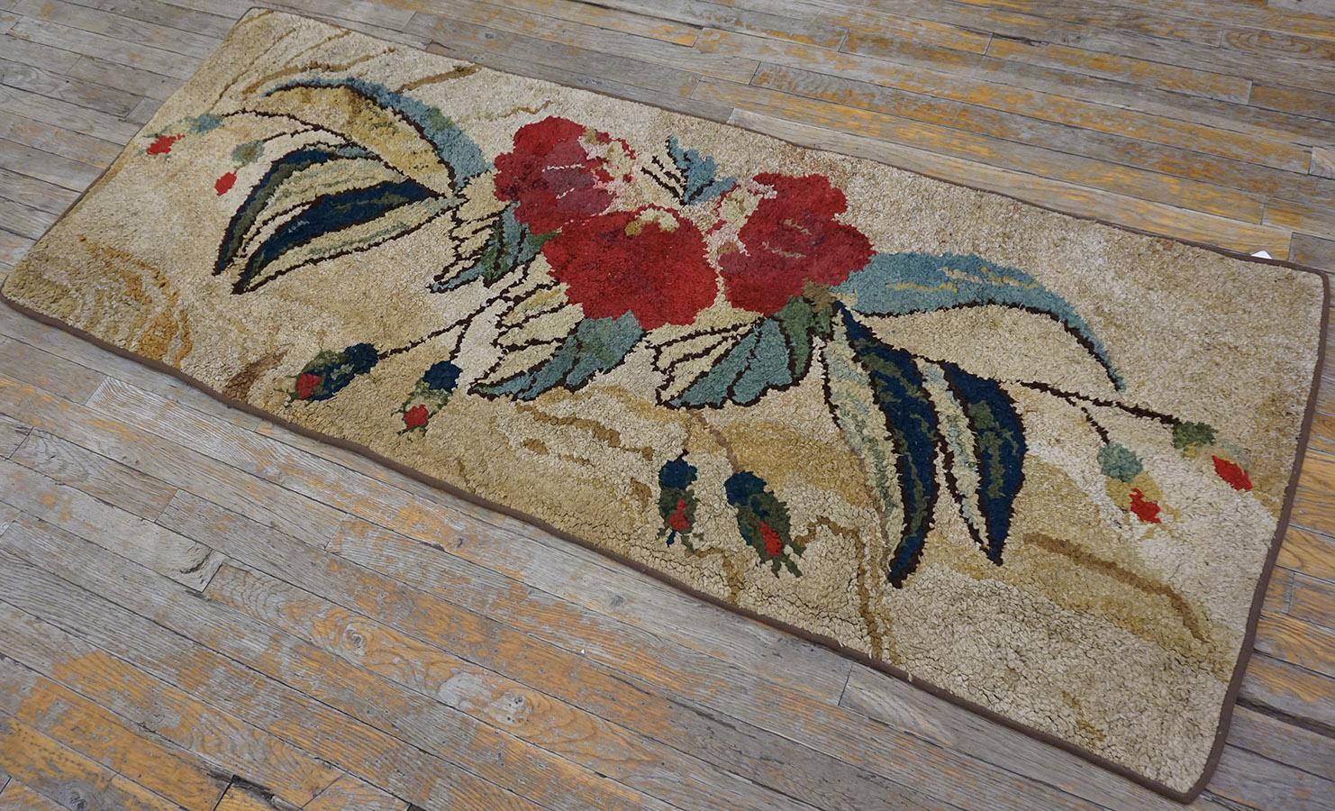 Antique American Hooked Rug For Sale 2