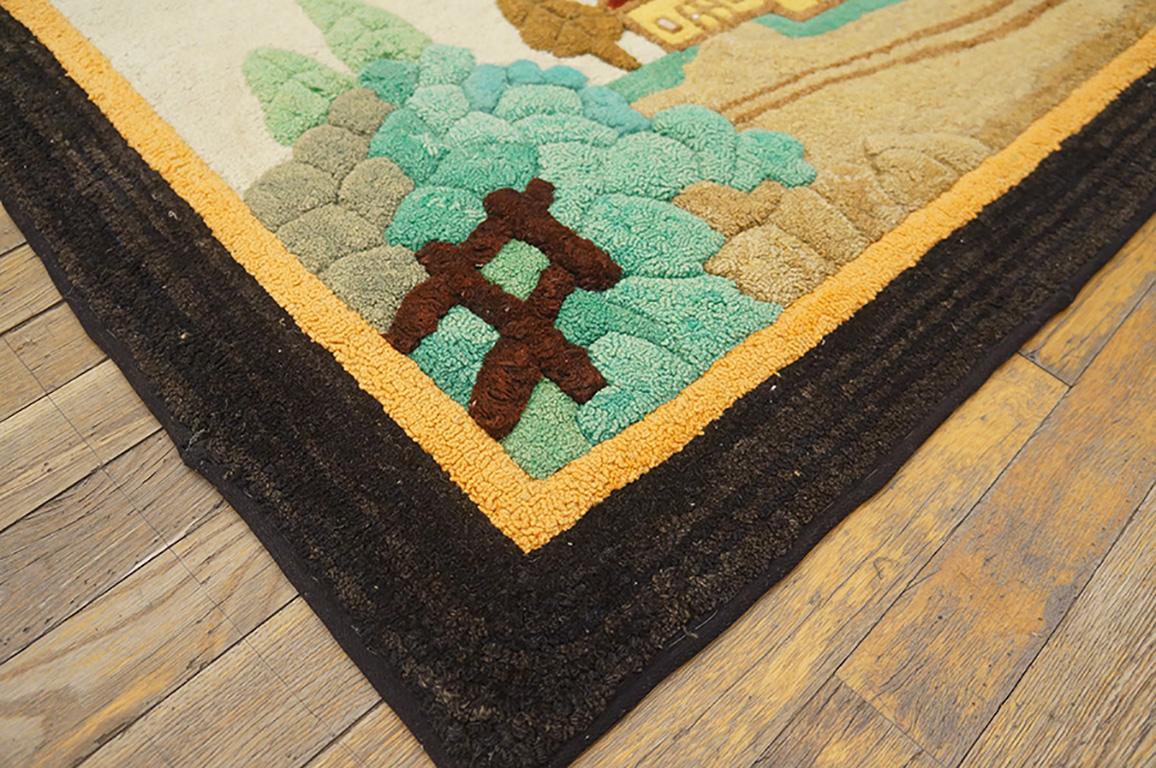 Américain Tapis à capuche américain ancien en vente