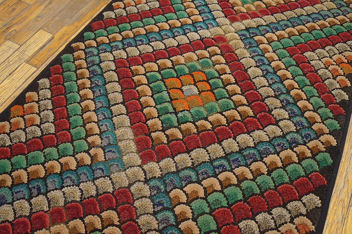 Antique American Hooked Rug In Good Condition For Sale In New York, NY