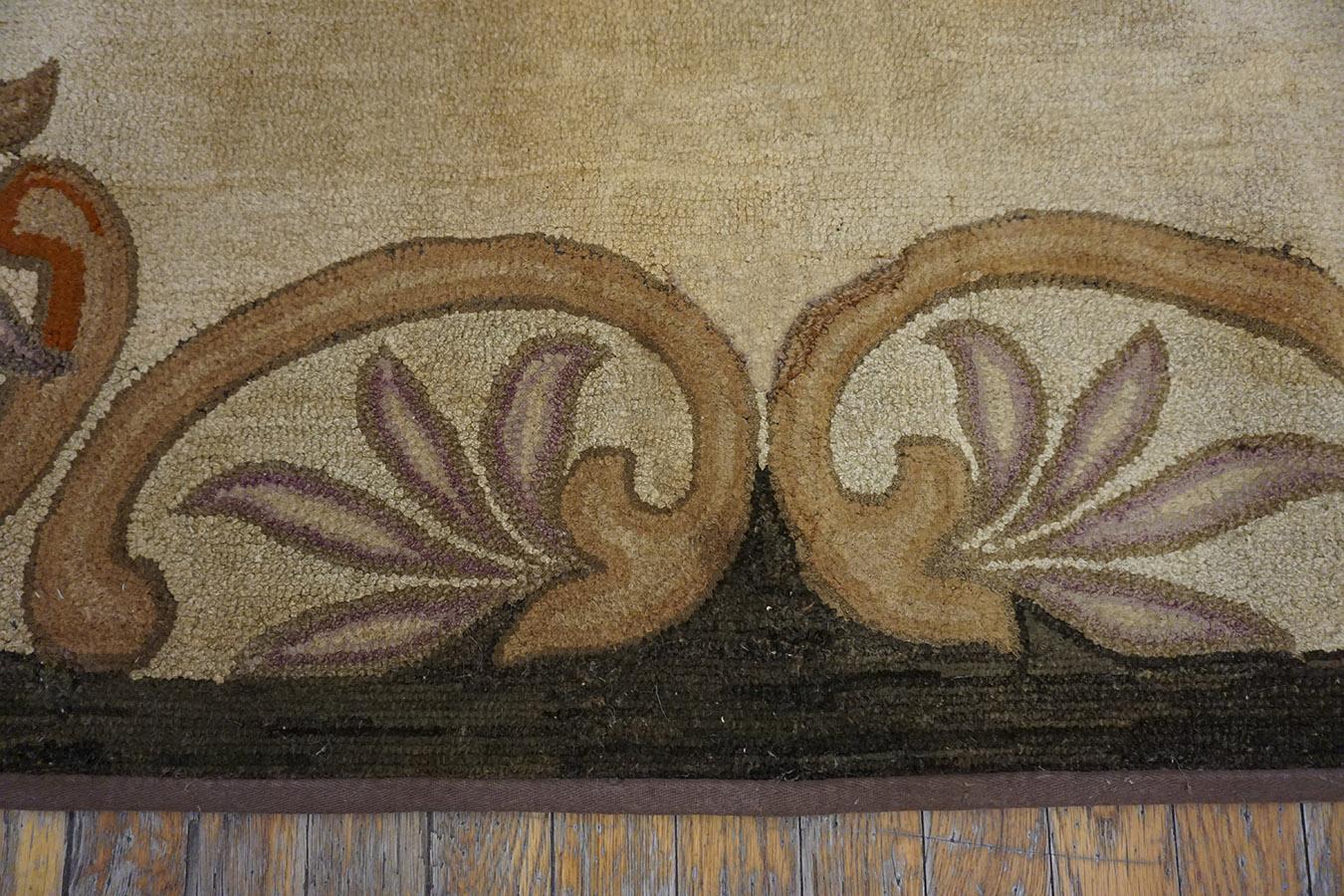 Antique American Hooked Rug For Sale 3