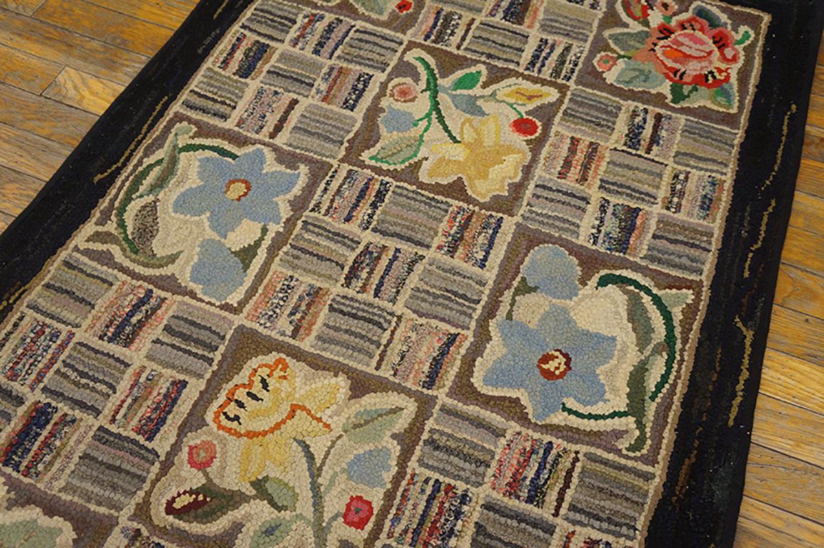 Antique American Hooked Rug In Good Condition In New York, NY
