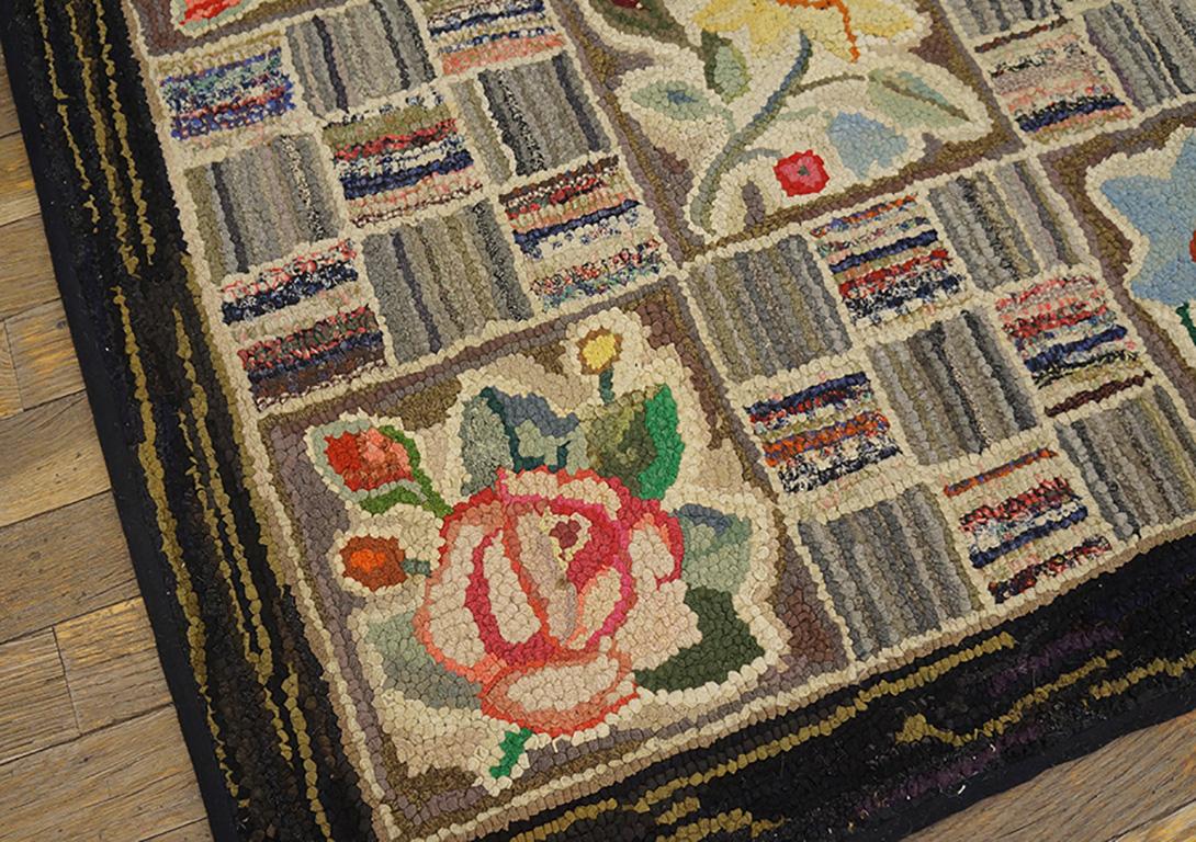 Antique American Hooked Rug 1