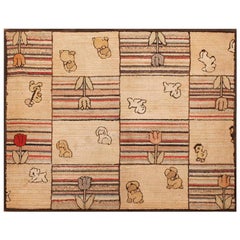 Tapis à capuche américain ancien de 3' 0""" x 4' 0""