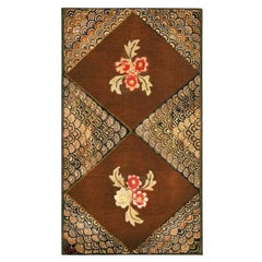Tapis à capuche américain ancien de 3' 0""" x 5' 0""