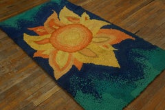 Tapis à capuche américain ancien, 3' 0'' x 5' 6''