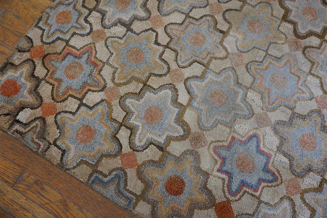 Antique American Hooked Rug 3' 4