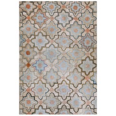 Antique American Hooked Rug 3' 4"x 4' 10"