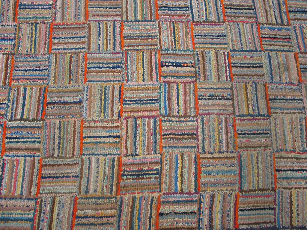 Early 20th Century American Hooked Rug ( 3' x 27'5