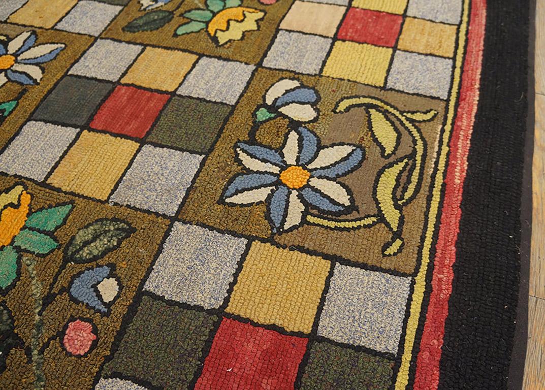 Tapis à capuche américain ancien de 3' 0