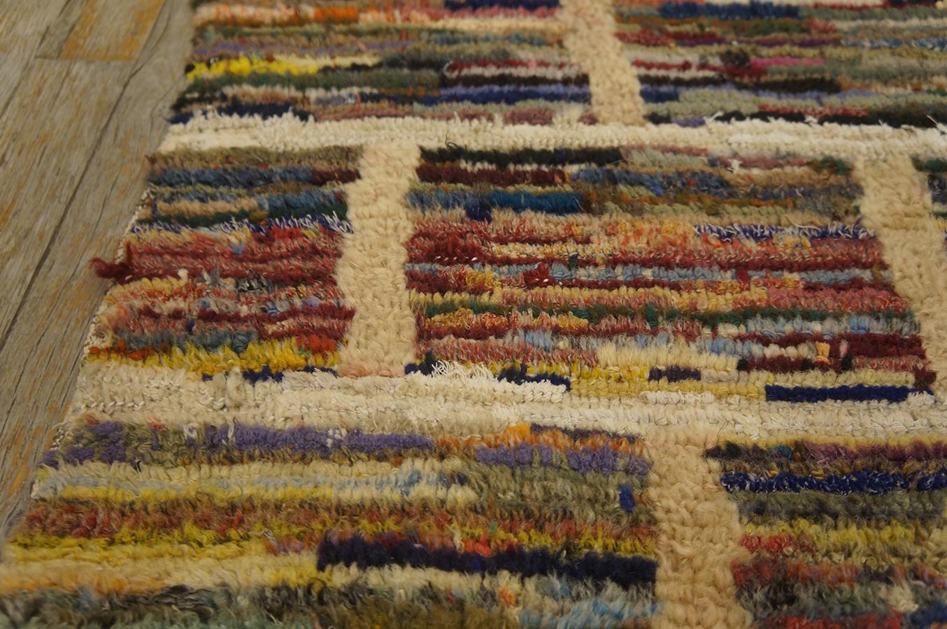 Mid-20th Century 1930s American Hooked Rug ( 3'3
