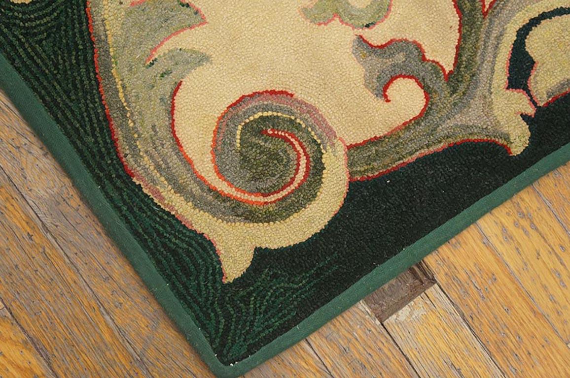 Antique American Hooked Rug In Good Condition For Sale In New York, NY