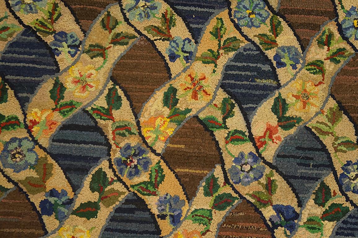 Antique American Hooked Rug 3' 6