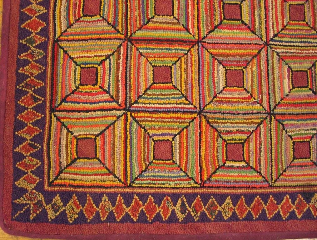 Américain Tapis à capuche américain ancien en vente