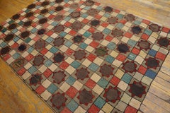 1920s American Hooked Rug ( 4'4'' x 6'6'' - 132 x 198 )