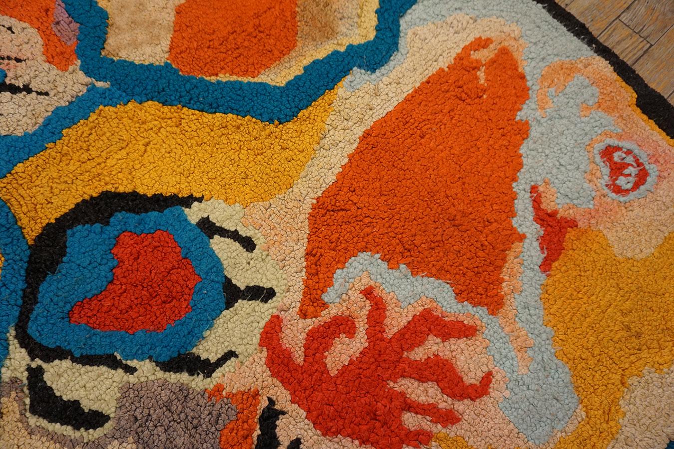 Amerikanischer Vintage-Teppich mit Kapuze aus den 1970er Jahren ( 4' x 4'7
