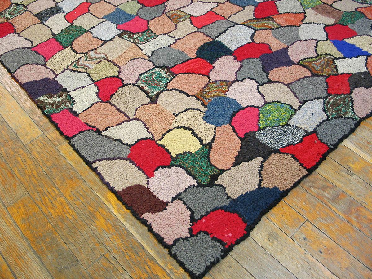 Antique American Hooked Rug 4' 0