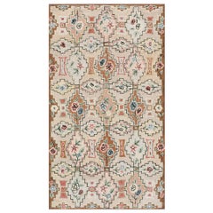 1930s American Hooked Rug ( 4' x 6'10" - 122 x 208 )
