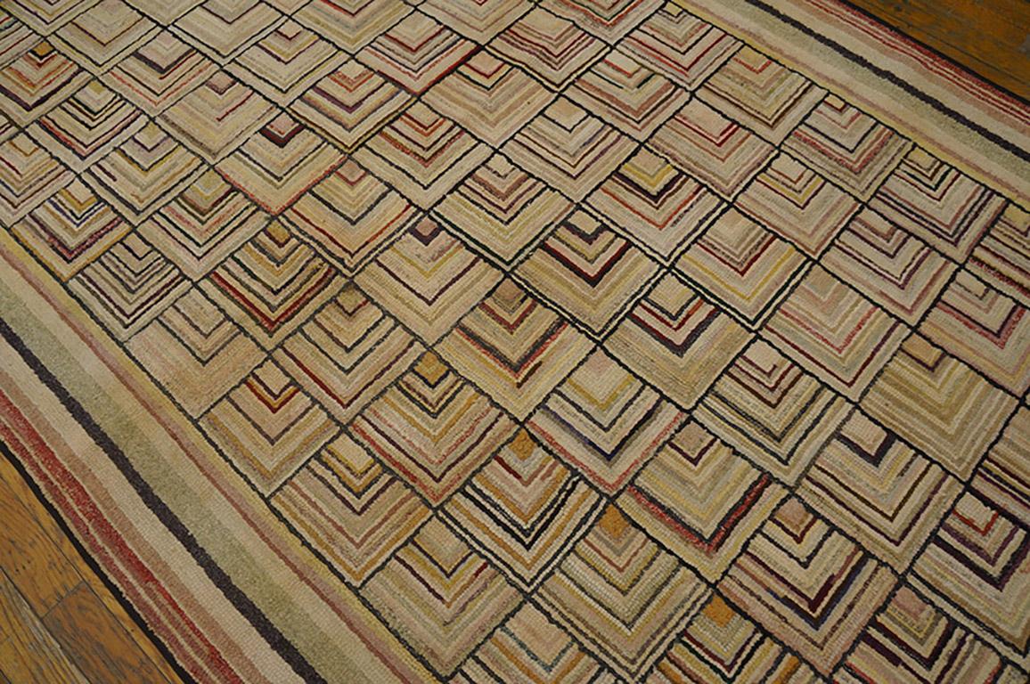 1930s American Hooked Rug ( 4'2
