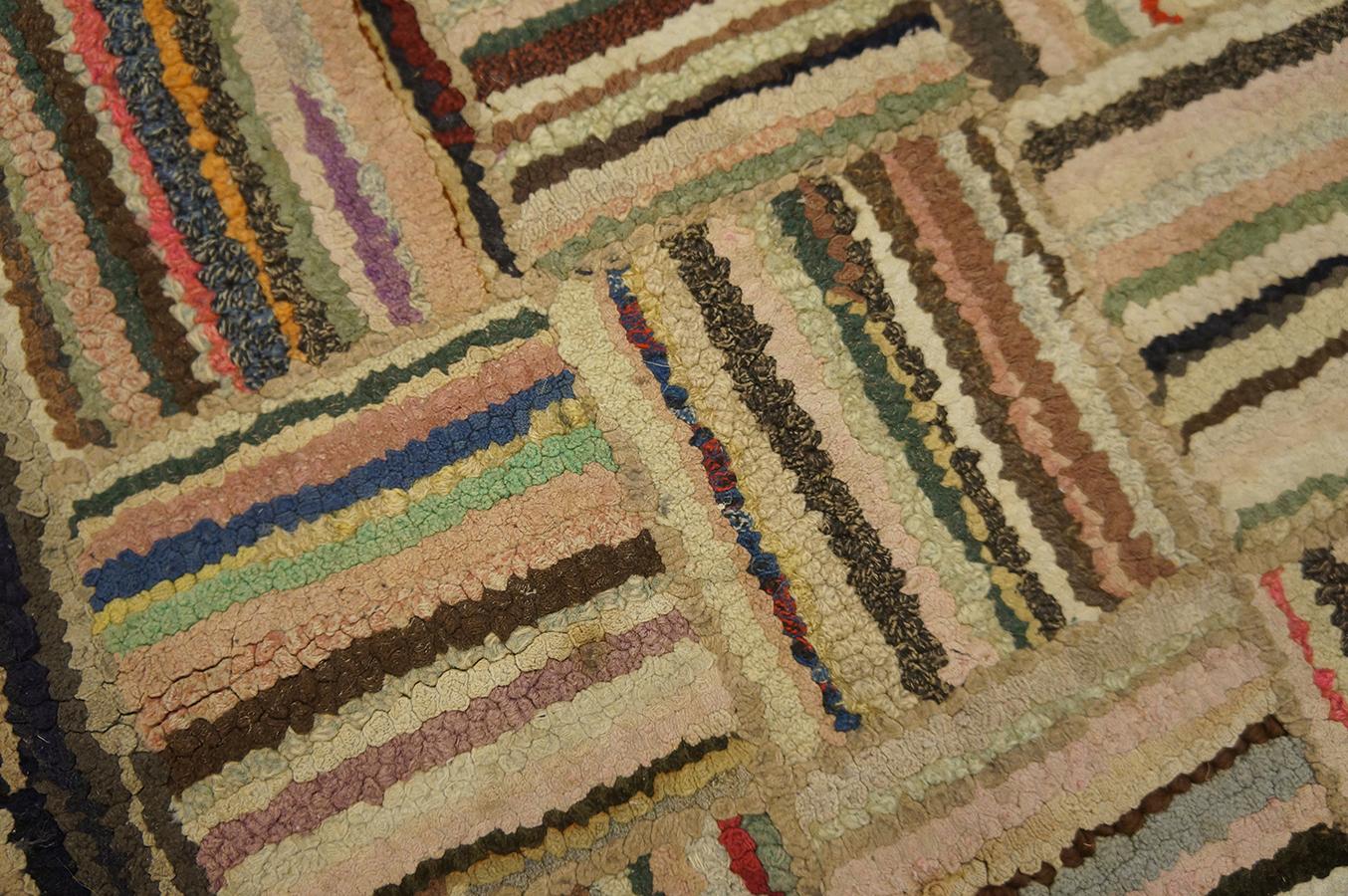 Antique American Hooked Rug 4'3